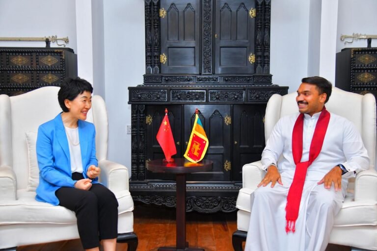 චීන කොමියුනිස්ට් පක්ෂ නියෝජිතයන් සහ නාමල් රාජපක්ෂ අතර විශේෂ හමුවක්!