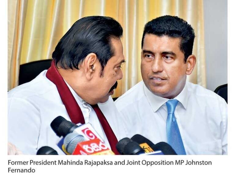 පොහොට්ටුවෙන් කවුරු ගියත් ඡන්ද ගෙනියන්න බෑ ජොන්ස්ටන්